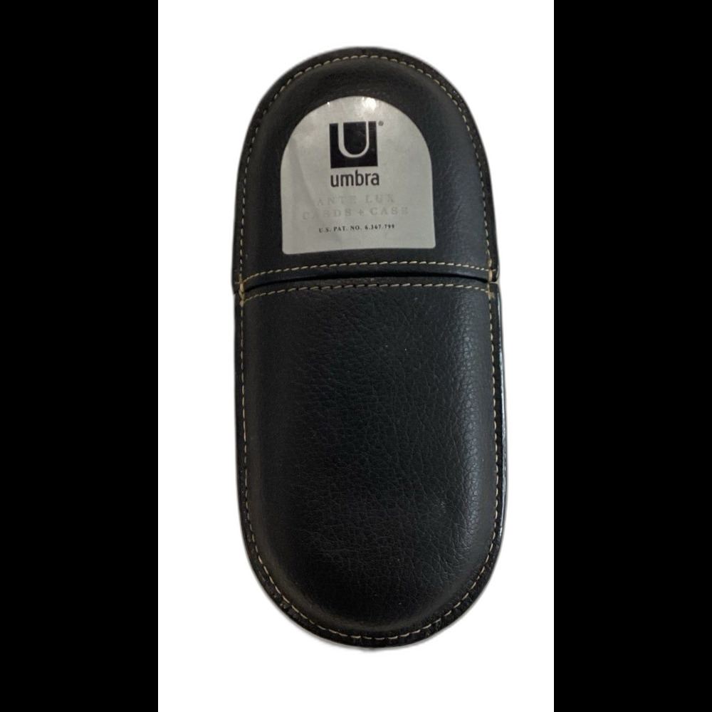 Umbra Playing Cards Ante Lux Card Case and Sealed Long Oval Unused
